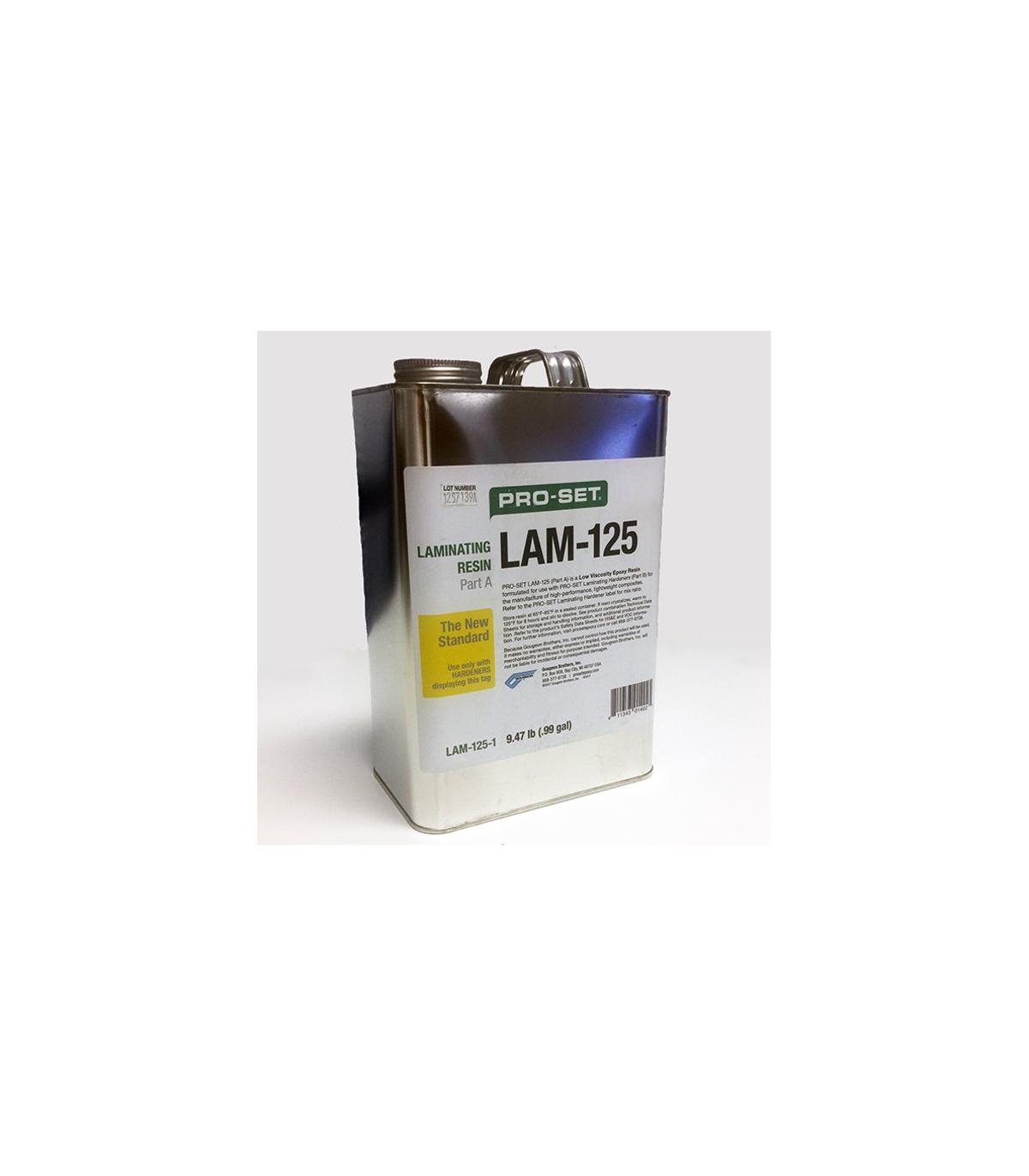 Résine époxy de stratification à faible viscosité LAM-125 PRO-SET, 25kg