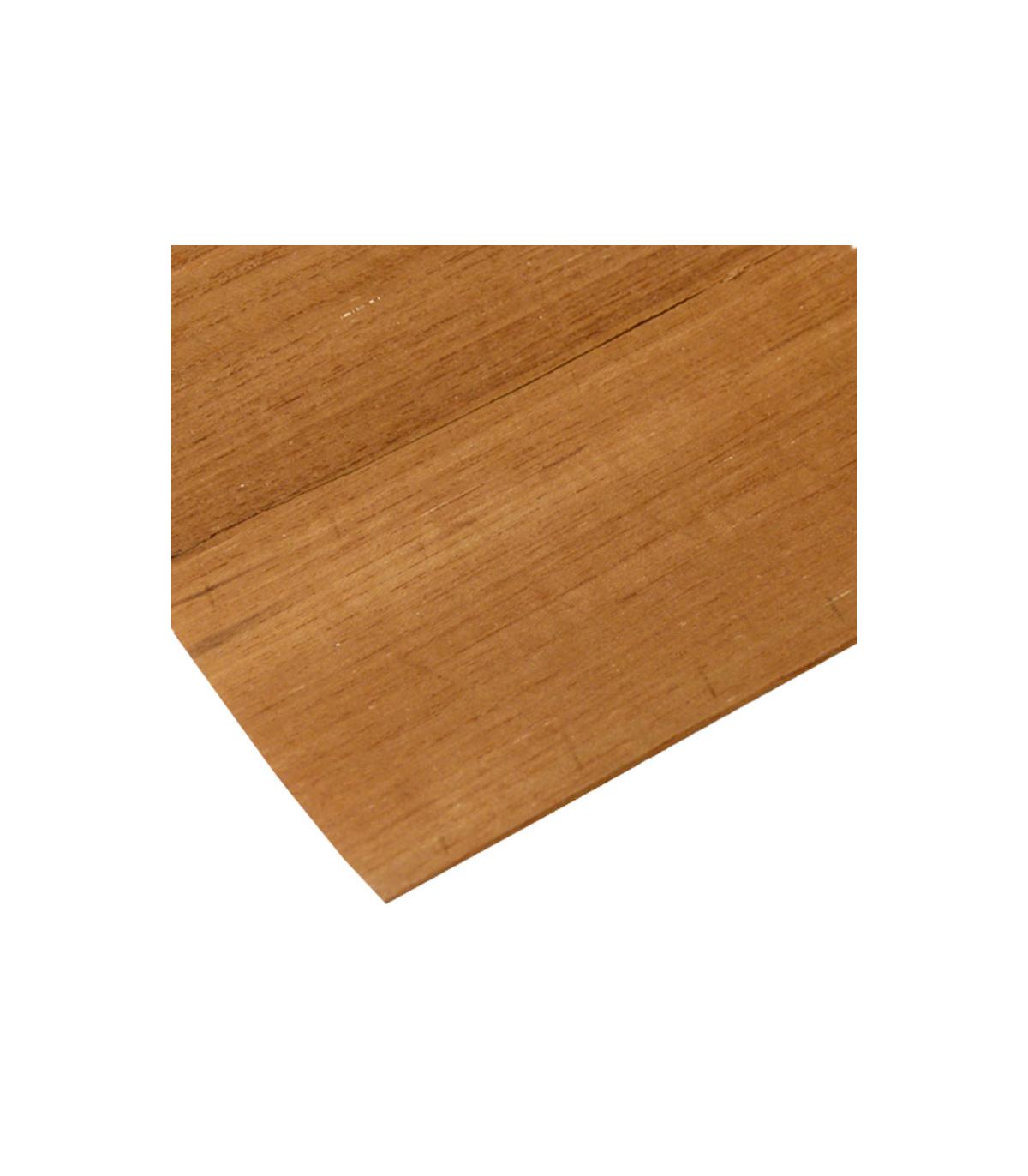 Placage teck 10/10ème - 110x2500mm - Placage bois en teck pour différents  usages.