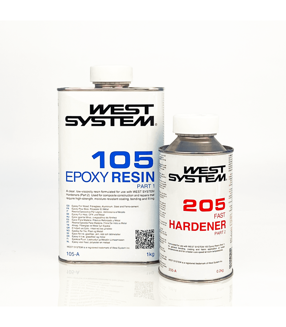 Kit 105/205A for fast curing epoxy. West System